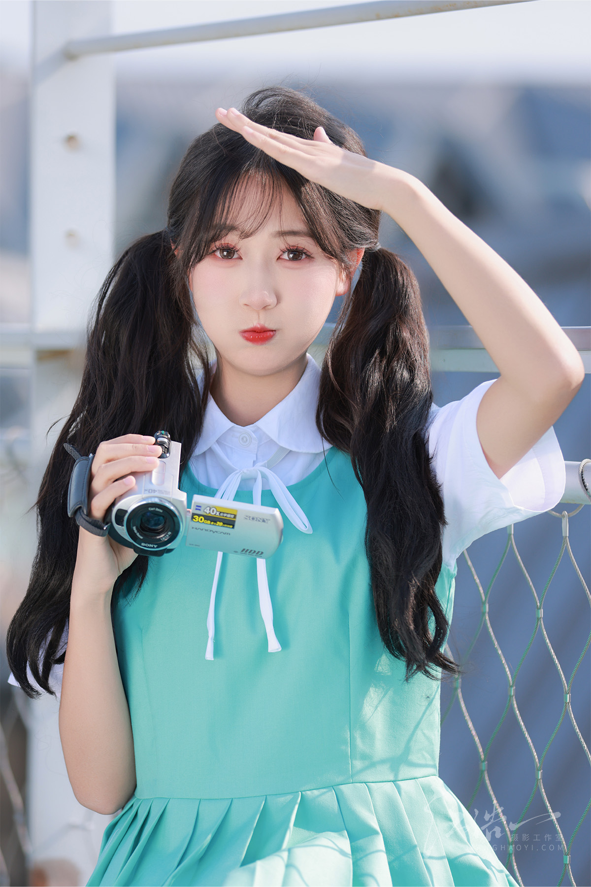 薄荷绿裙摆：藏在步道里的少女胶片(图3)